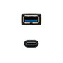 Nanocable Cable USB 3.1 de 15 cm, USB A Hembra a USB C Macho, Negro